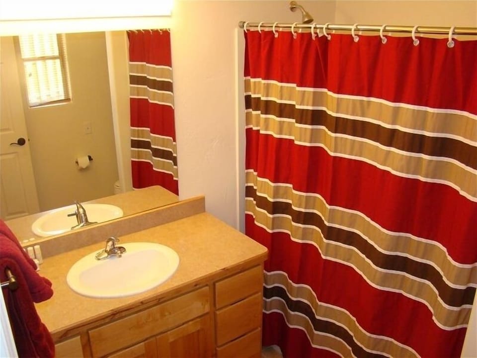 Master bedroom Bathroom. 
Features bath and shower!