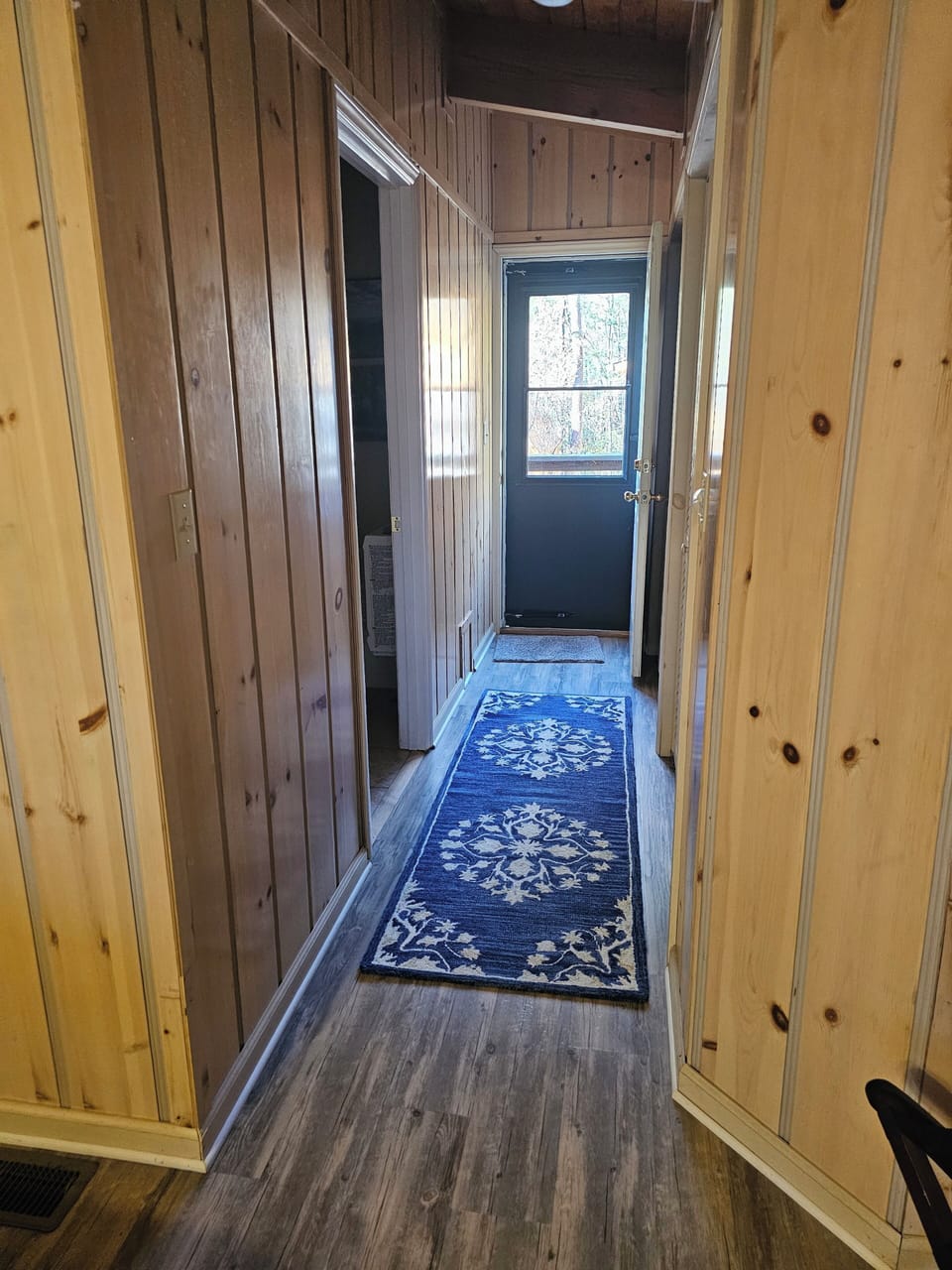 Rear entrance. Master Bath on the left