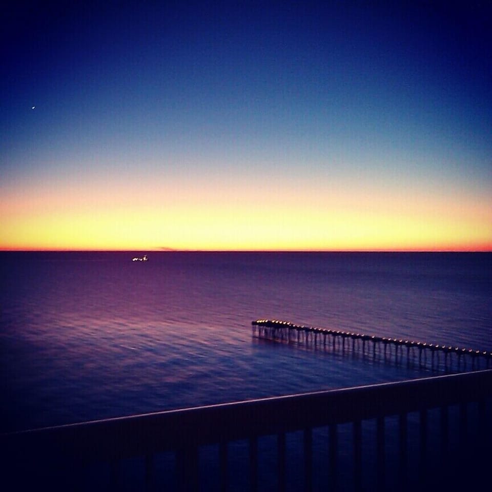 The amazing sunset view.