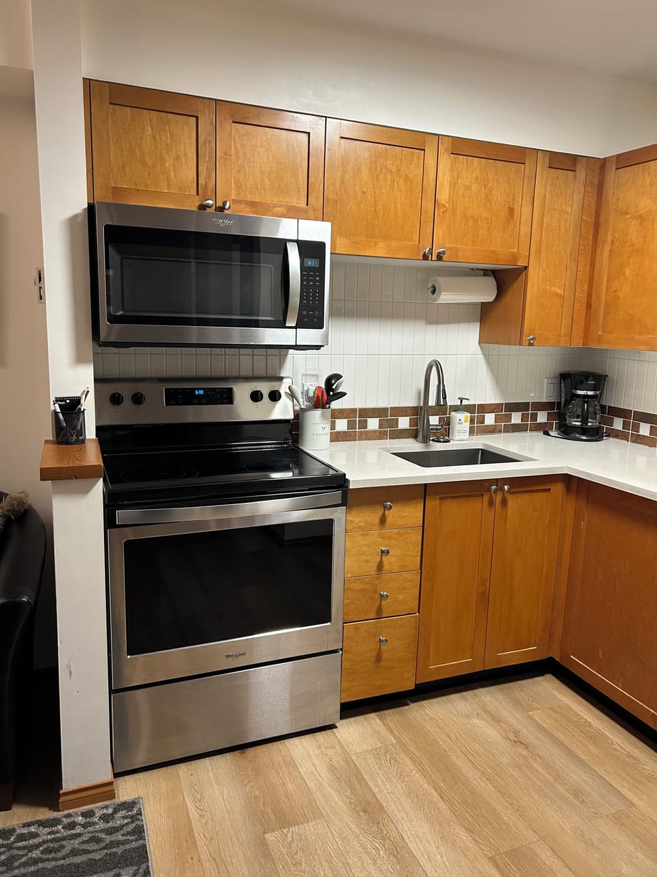 Fully stocked kitchen 