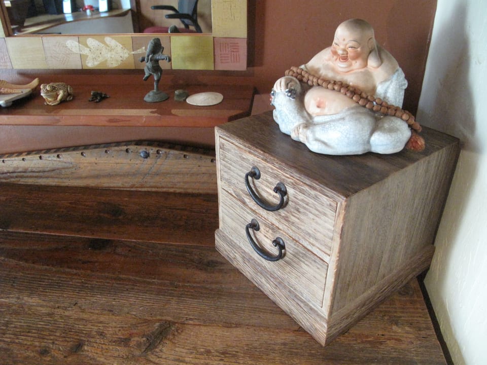 Laughing Buddha.  Hope you have a joyful stay.