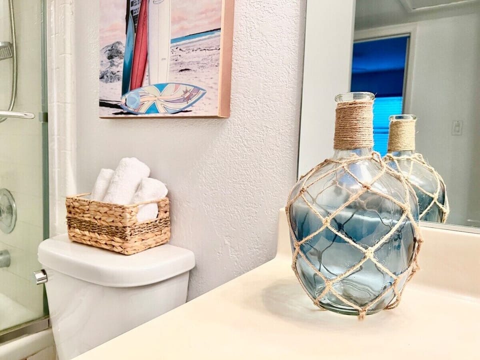 Bathroom with tub.