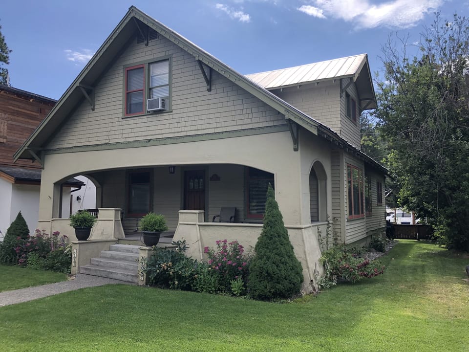 View of the home from the front yard. 