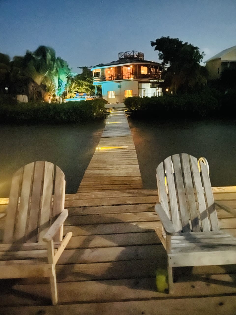 Night shot from the dock 
