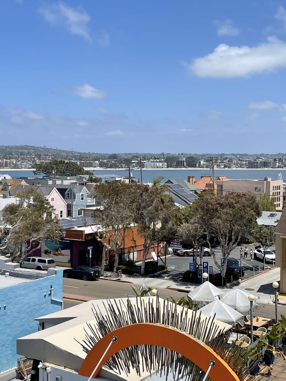 View walking to our unit.  That's a restaurant steps away.