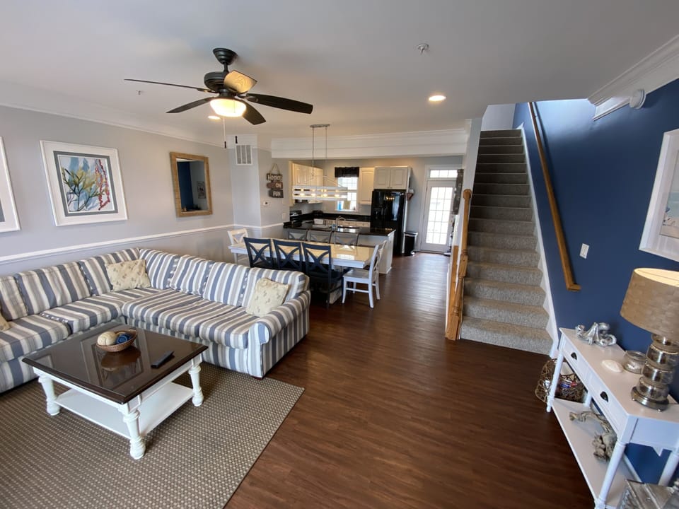 2nd Floor Living Room, Dining & Kitchen