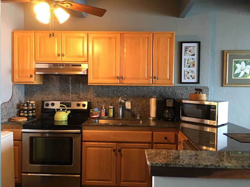 New cabinets and appliances in Kitchen