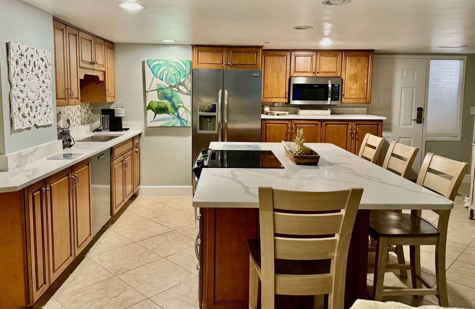 Rare Oversized Kitchen and Island