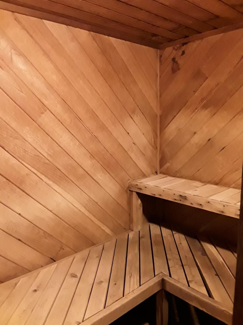 Dry sauna in the pool building