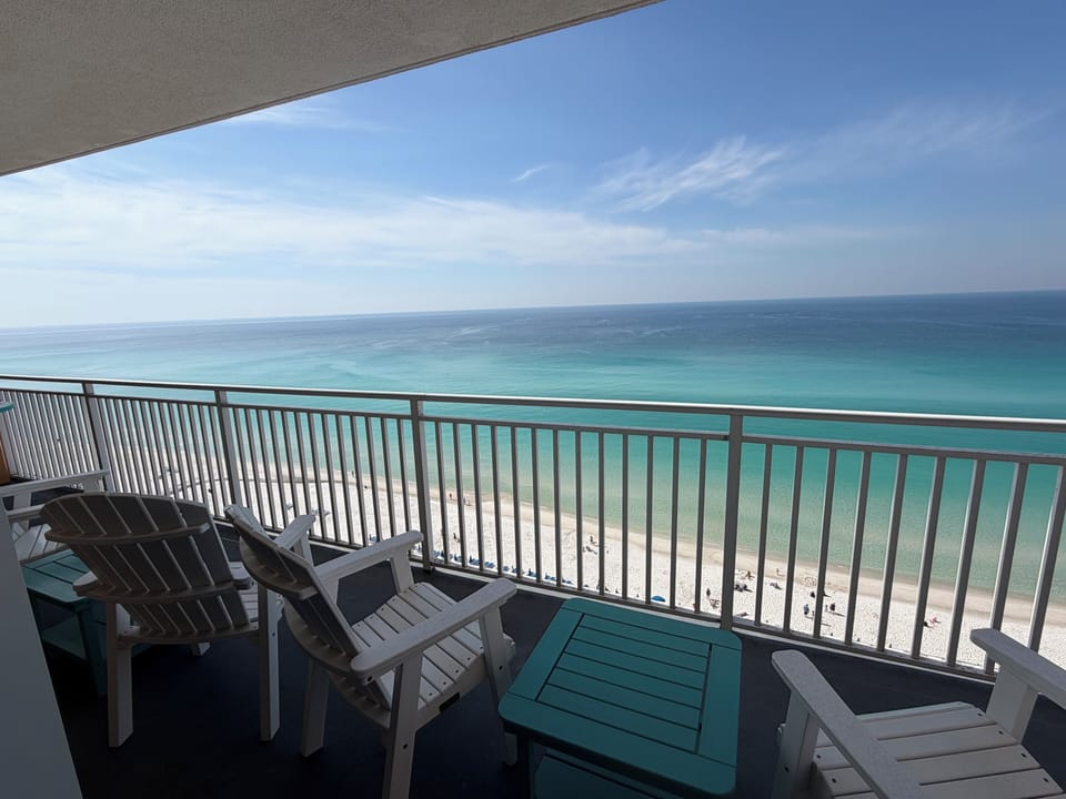 Large private balcony 