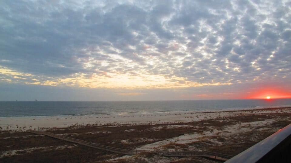 Sunset from your balcony.