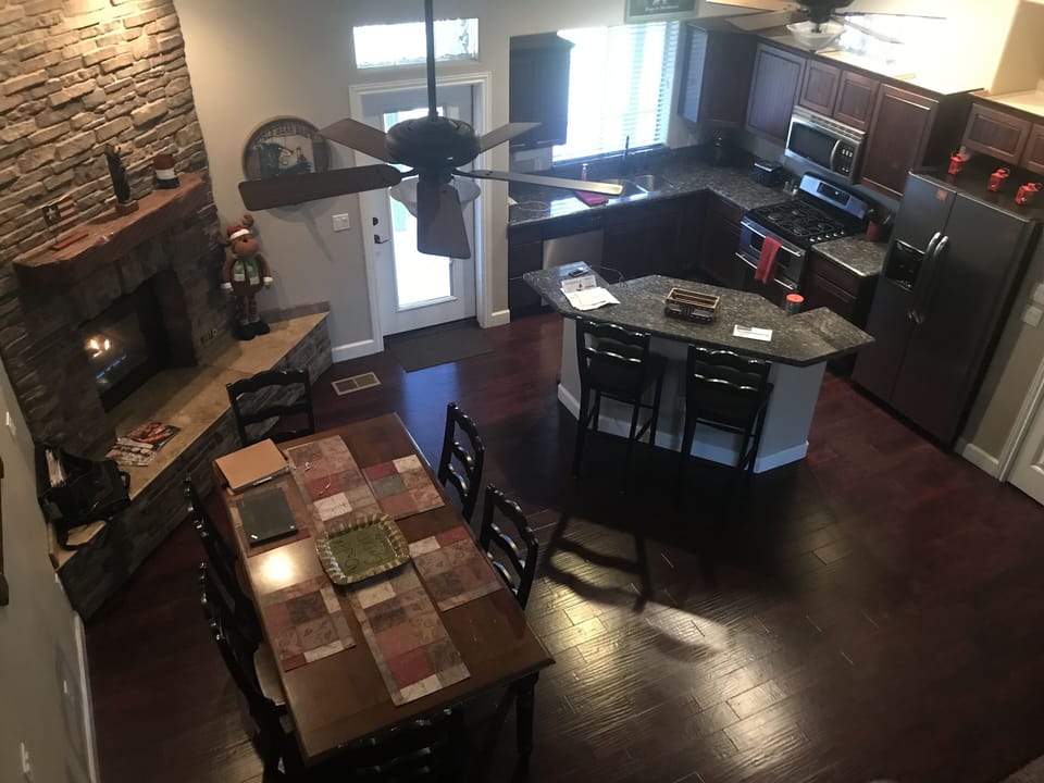 Kitchen and dining room