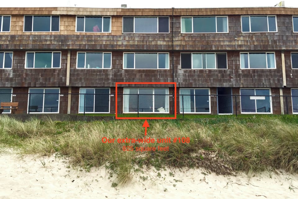 Our unit is the largest unit on the ground floor at the Sea Gypsy
