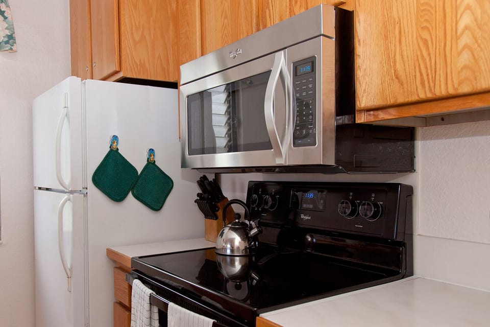 Modern kitchen with upgraded appliances