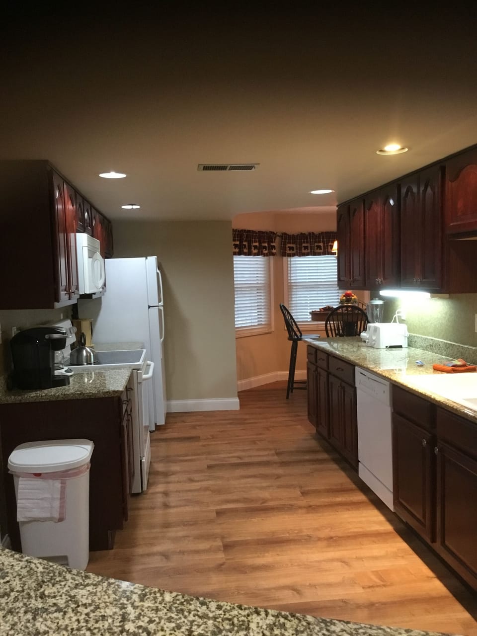 Spacious kitchen with plenty of room to cook.