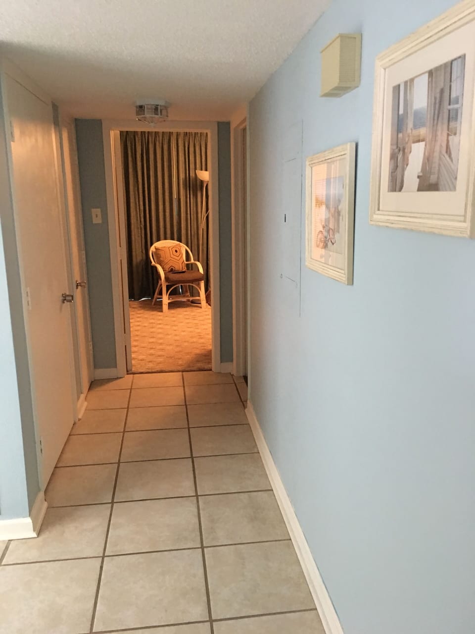 Open concept with wide hall way to main bedroom and second bedroom & bath!