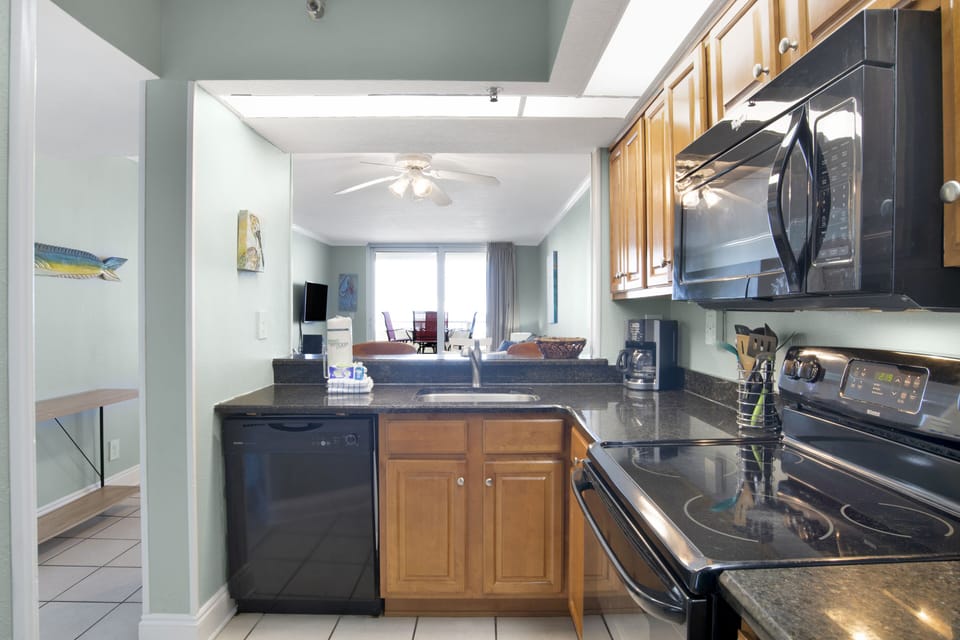 well equipped kitchen
