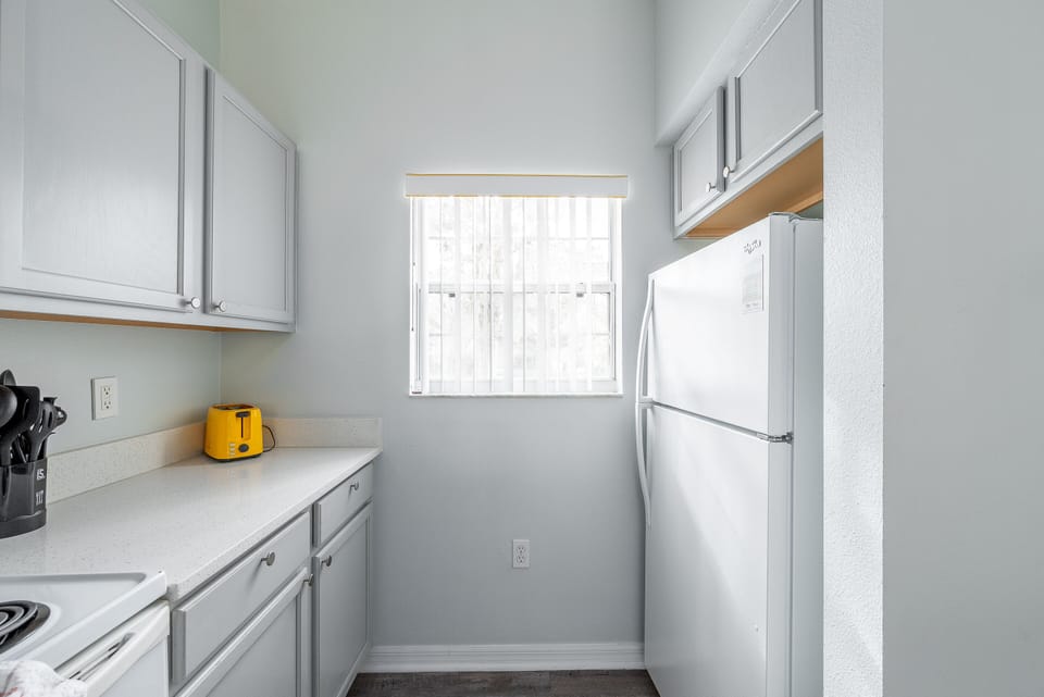 Kitchen on front of villa