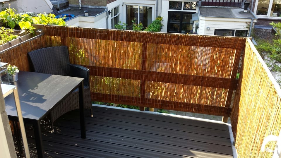 The terrace, nicely located on the south