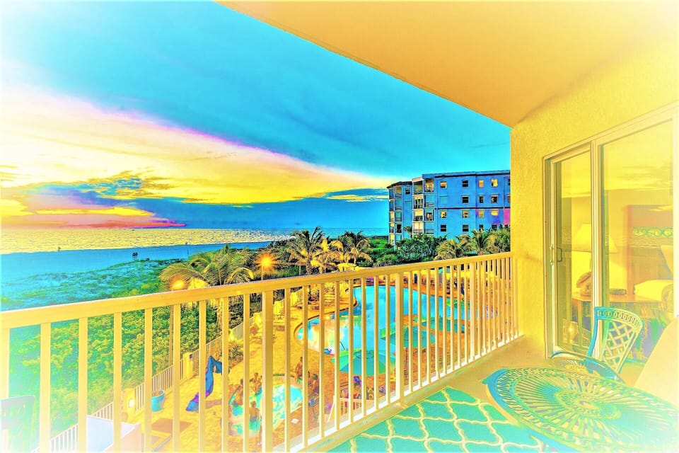 Spectacular sunset from 307West's private balcony