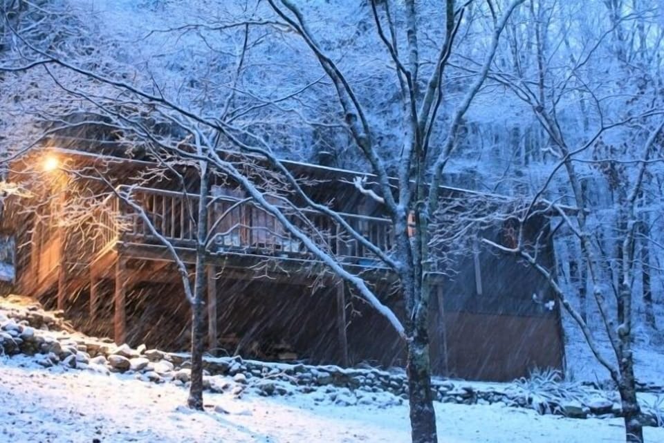 Winter at Old rag Cabin