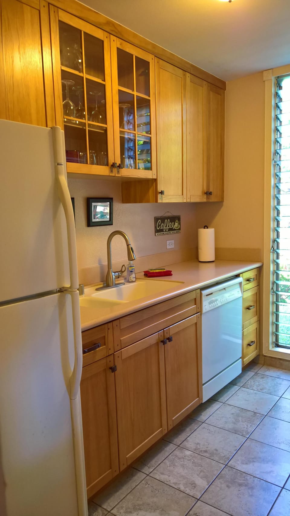 Prepare your meals in our gorgeous kitchen with Corian countertops!