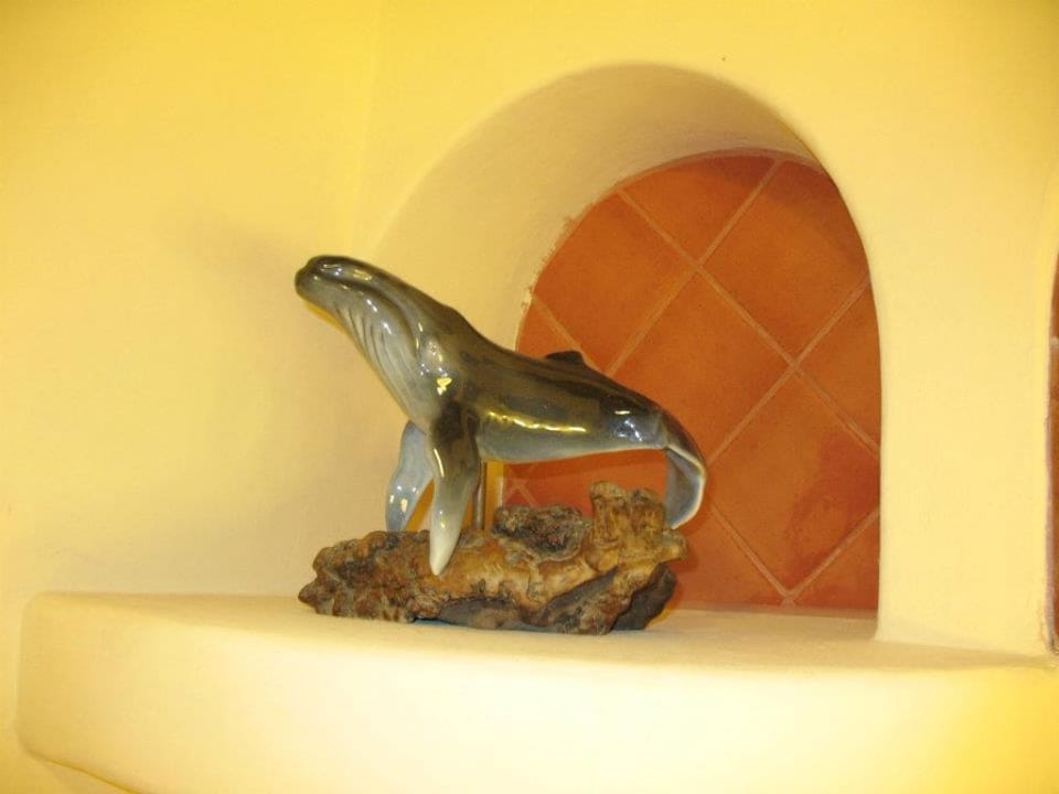 One of the pieces of pottery in Master bathroom