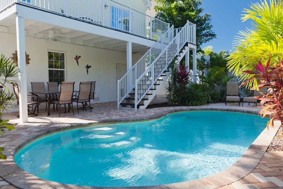 Private heated pool