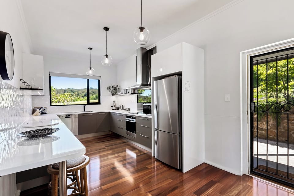 Self-contained House with 2 Bedrooms | Private kitchen | Full-size fridge, microwave, oven, stovetop