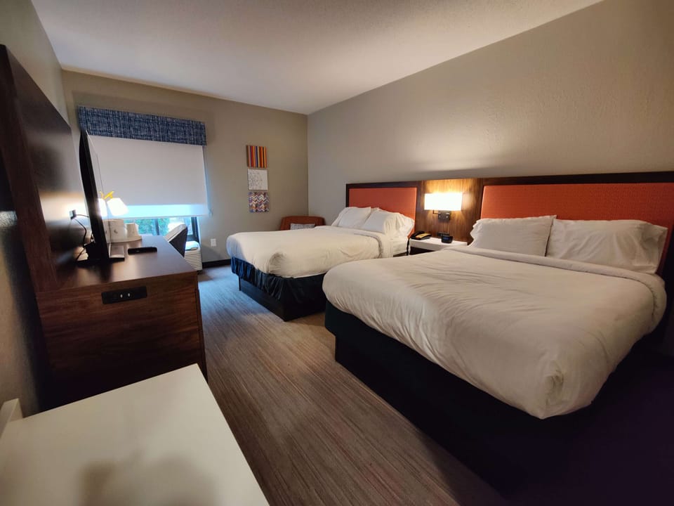 Room, 2 Queen Beds | Premium bedding, iron/ironing board, free cribs/infant beds