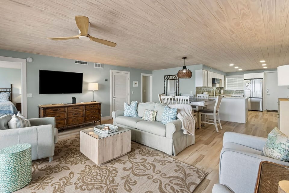 Condo, 3 Bedrooms | Living area | Flat-screen TV, DVD player