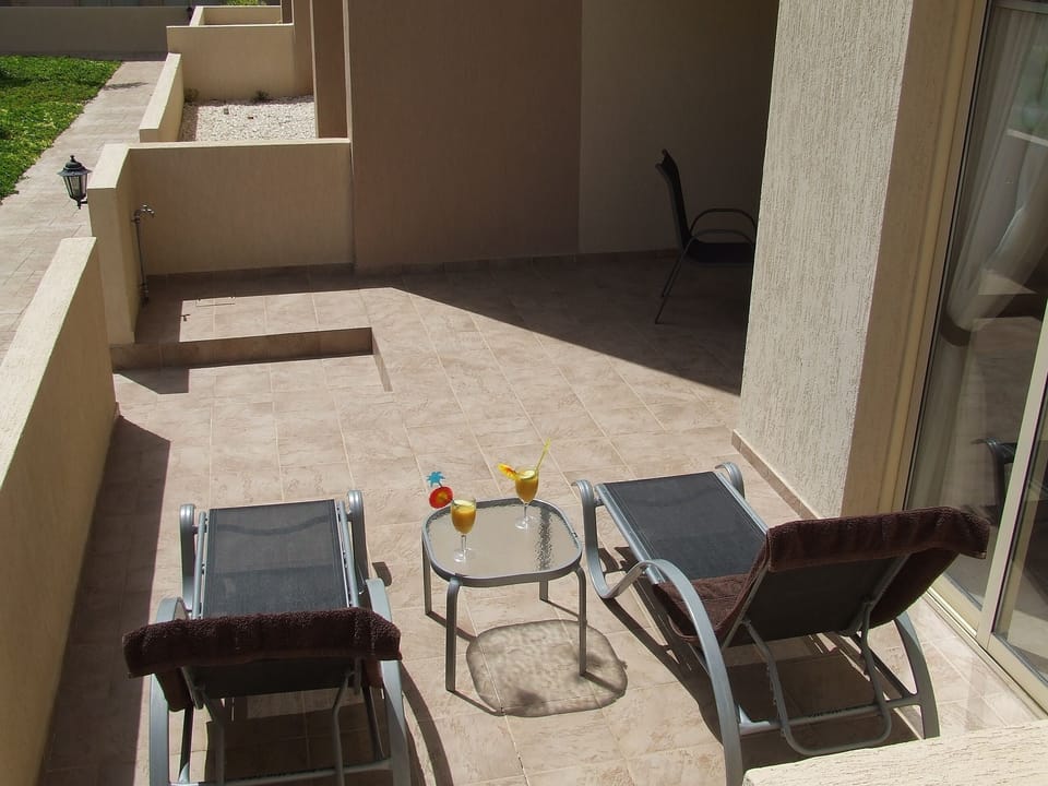 Private Sun Terrace With Two Loungers
