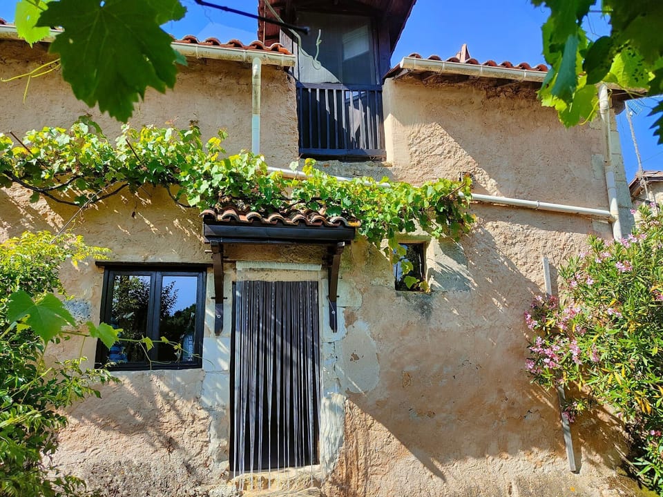 front of cottage