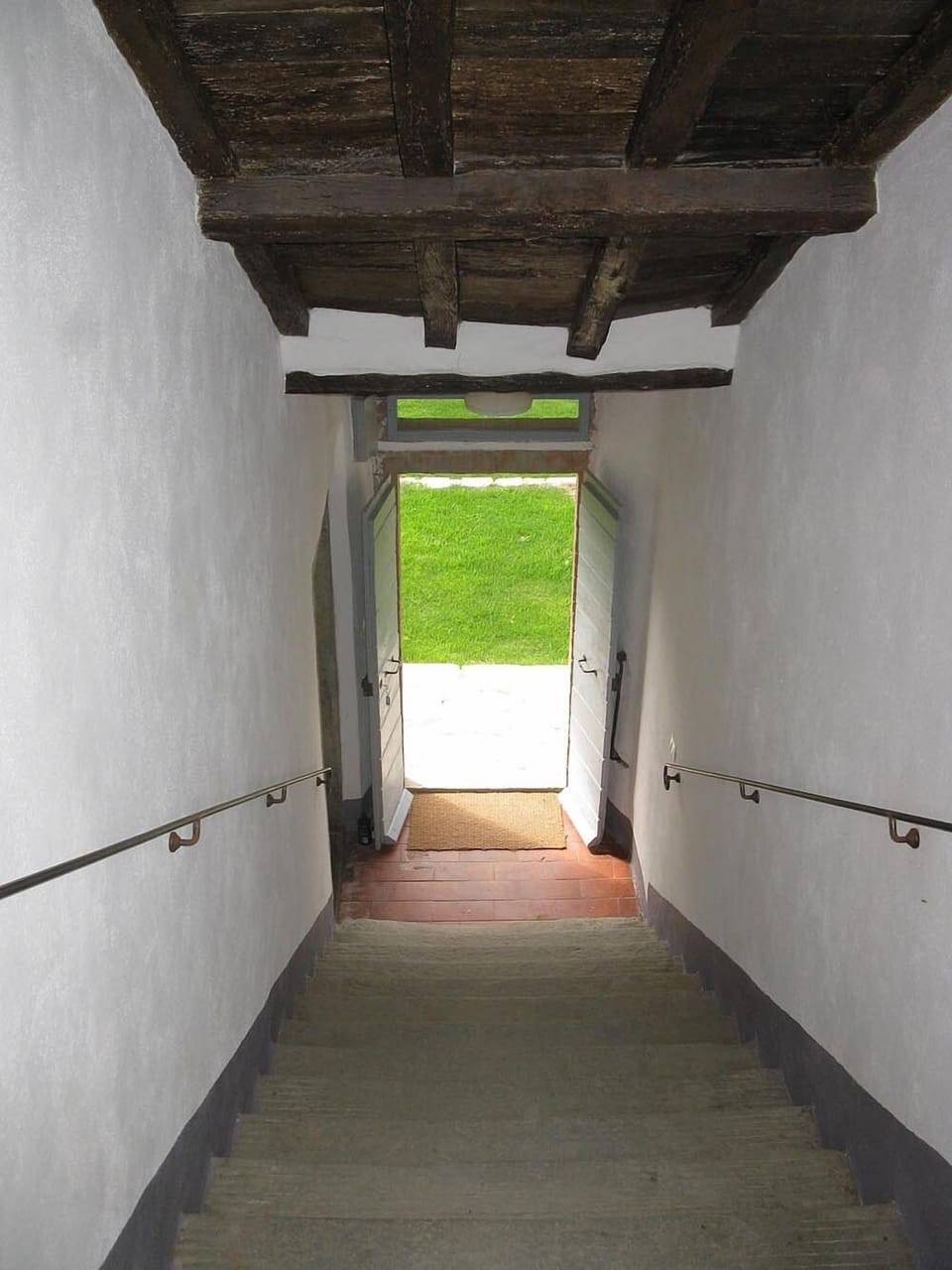 The entrance staircase