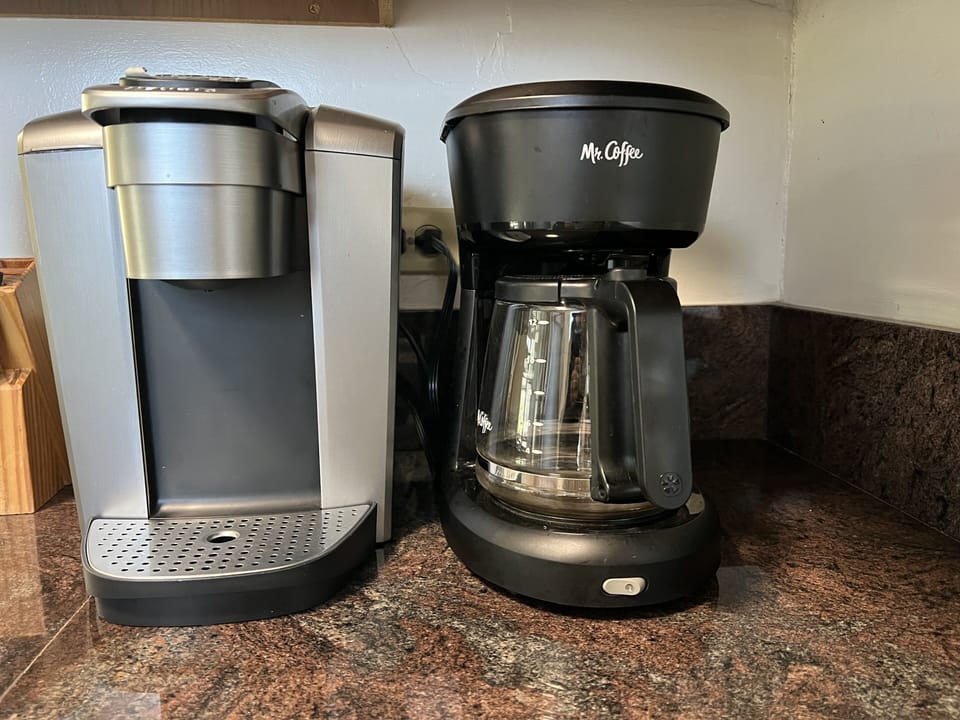 Both Keurig and drip coffee maker.