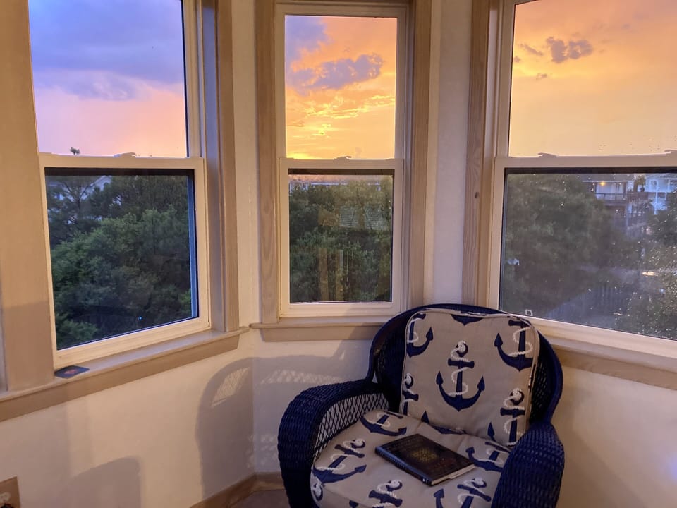 Incredible sunset views from the tower.