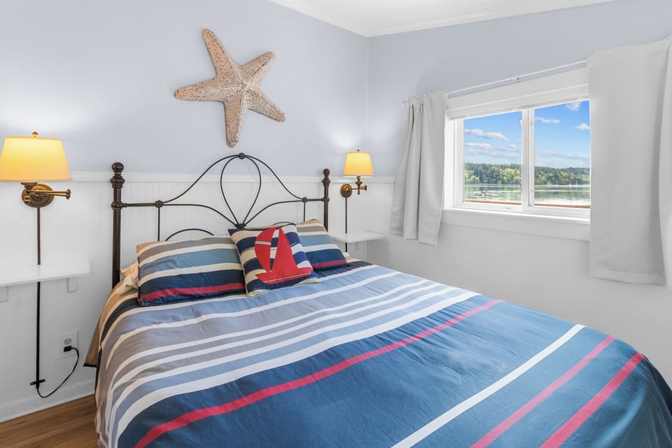 Bedroom off the tv room.  
