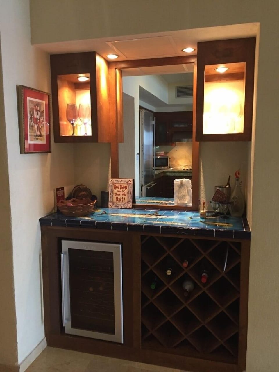 Wine Fridge and Tequila Station :)