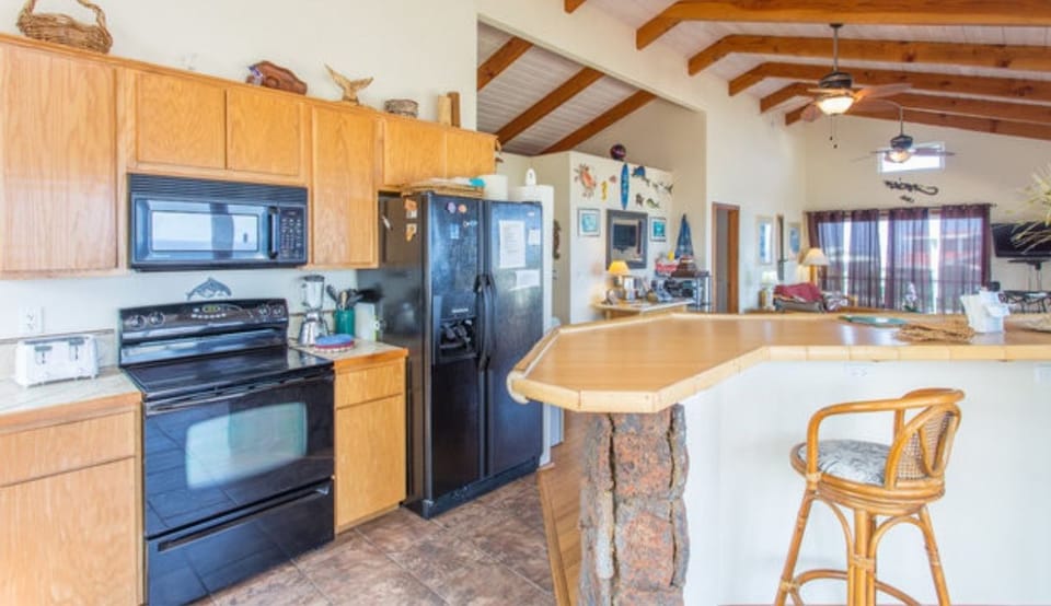 Electric stove,pots, pans and everything you need plus coffee maker, toaster