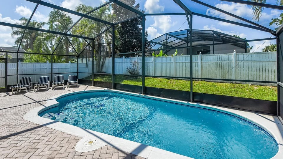 PRIVATE South Facing pool with safety children fence