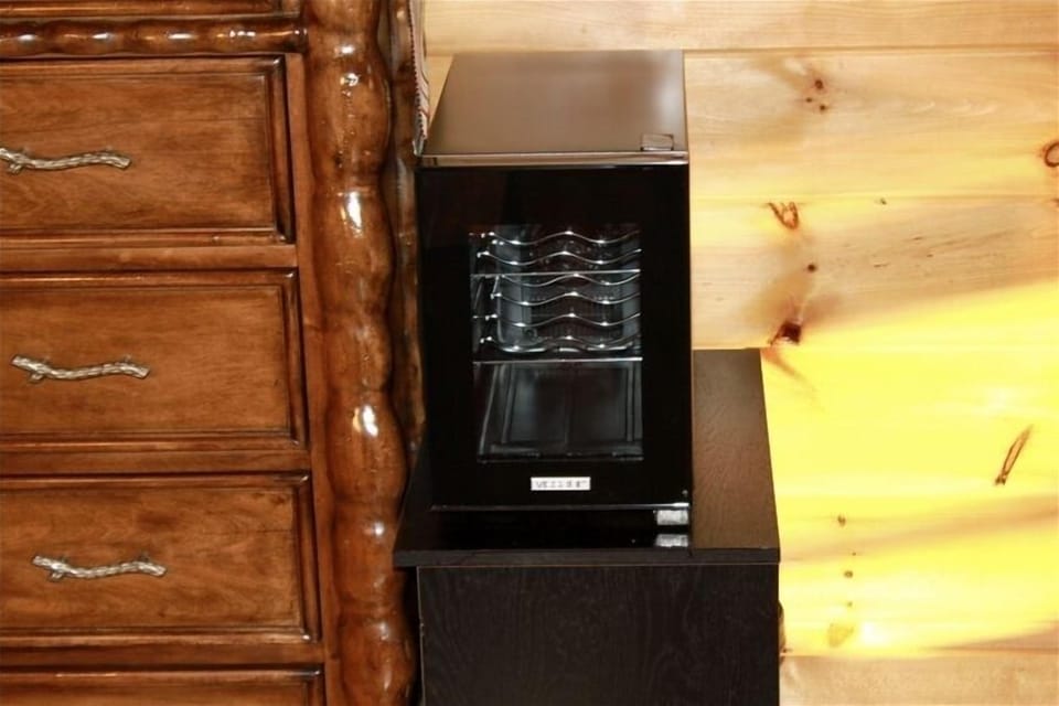 Mini Fridge & Wine Cooler for ALL your favorite beverages in the Garme Room