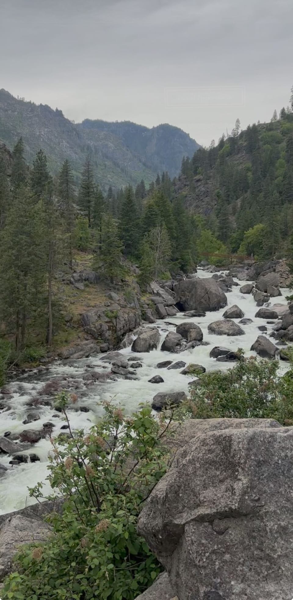 drive 2 miles up Icicle Road for this view
