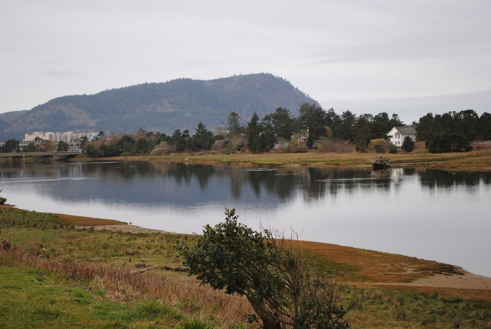 View of Necanicum river outside Villa