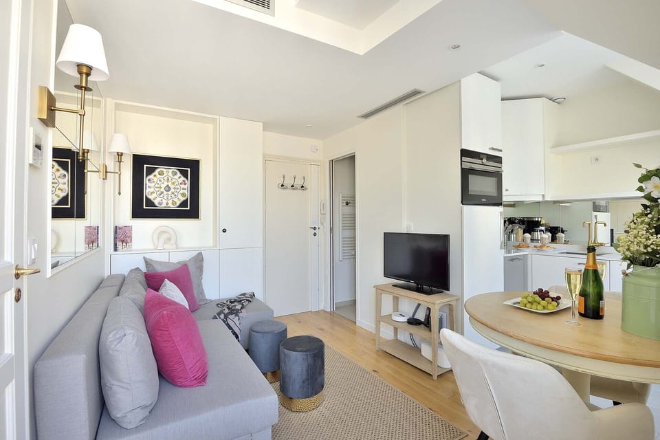 Open-concept living space maximizes space.