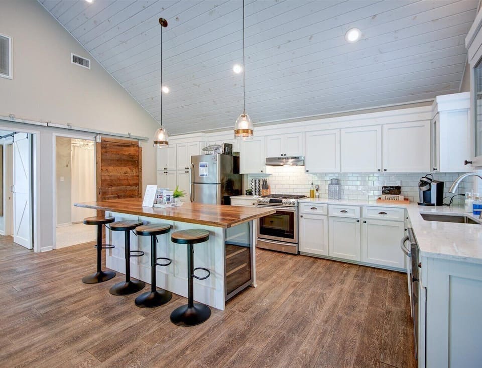 The Kitchen and Living Area