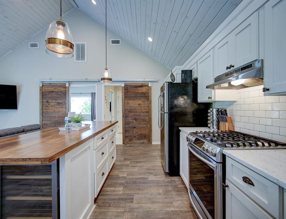 The Kitchen and Living Area