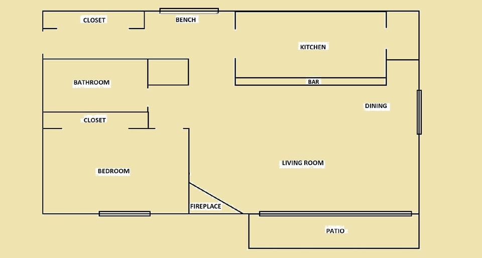 Great Layout (600 sq. ft.)