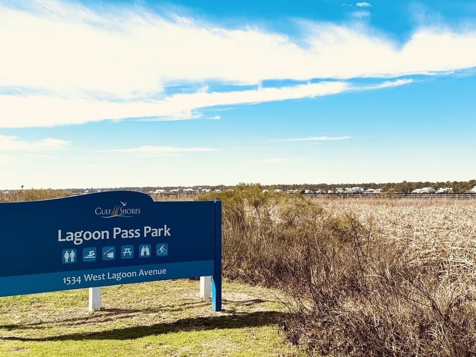 New Lagoon Pass Park- boardwalk, pier, bike/walking path, kayak launch.