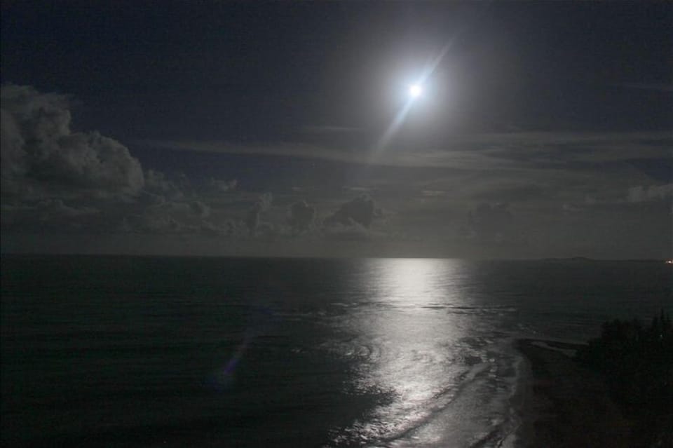 If you are lucky you'll see a full moon (and the occasional rainbow as well)