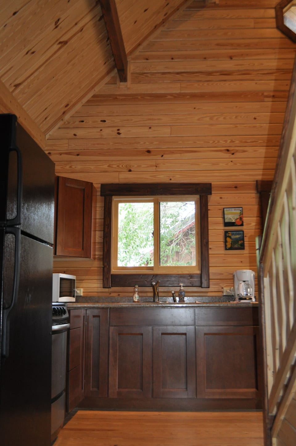 view into kitchen from bedroom